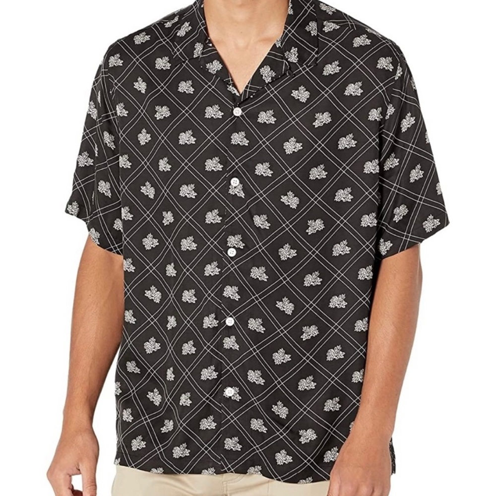 AllSaints Mens Rose Check SS